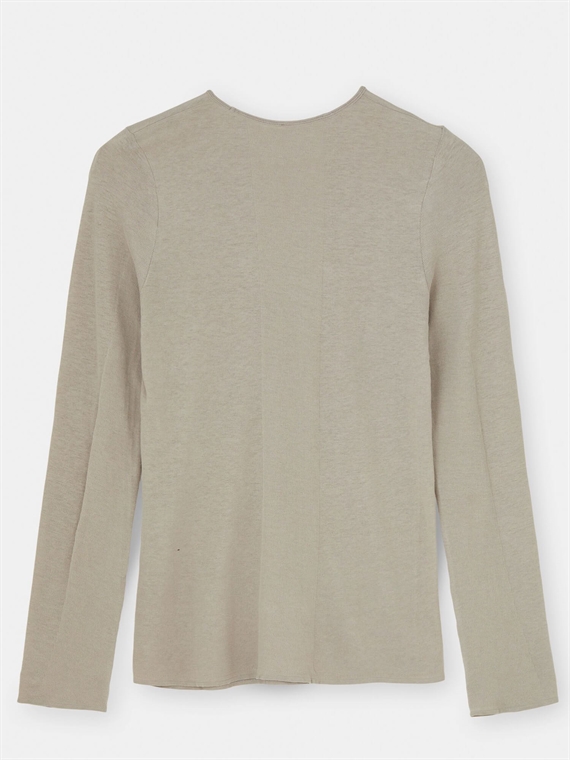 Aiayu Gentle Long Sleeve Bluse, Grey 